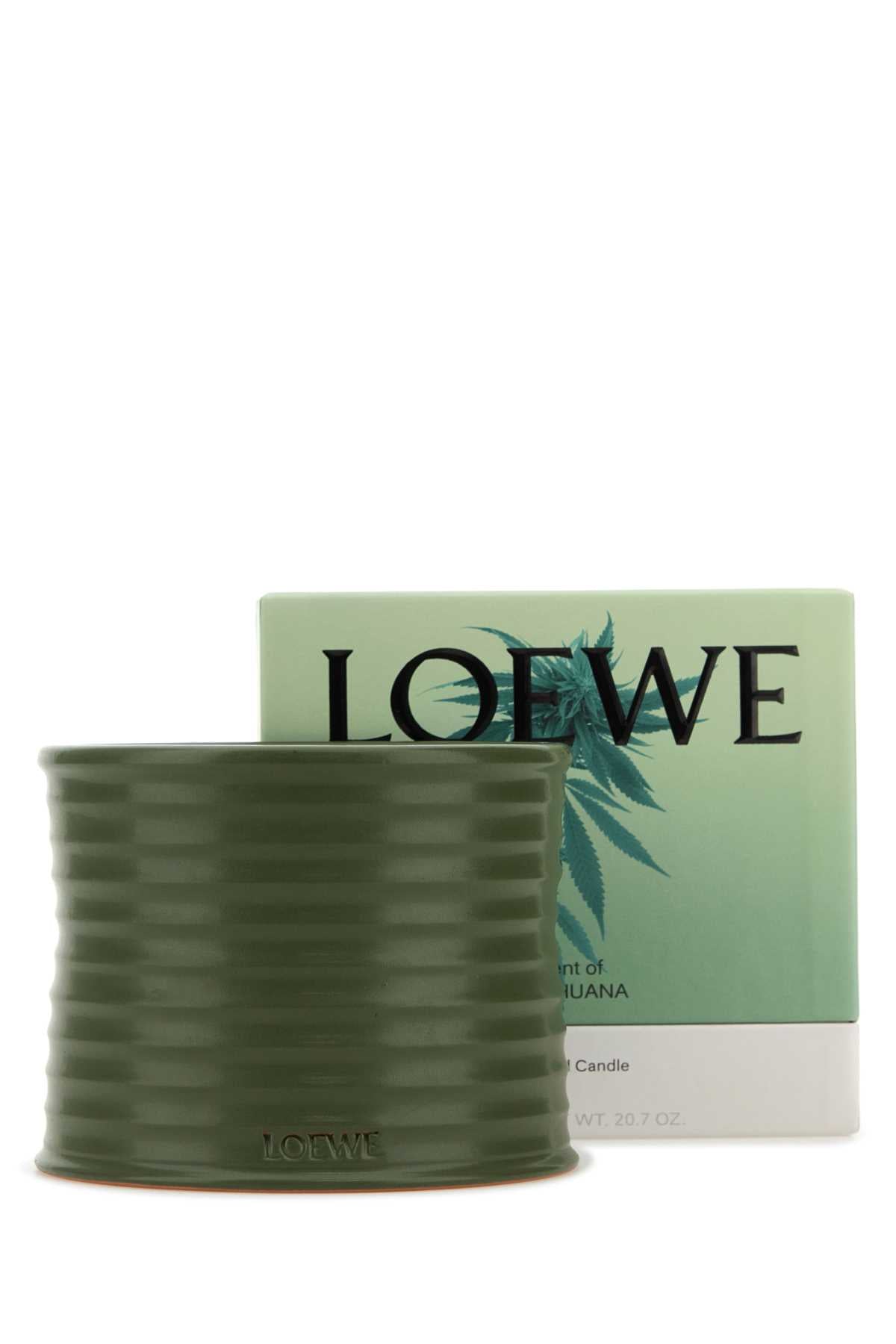 LOEWE LOEWE MEDIUM SCENT OF MARIHUANA CANDLE For UNISEX Exterior: 100% Terracotta Olfactory family: Aromatic