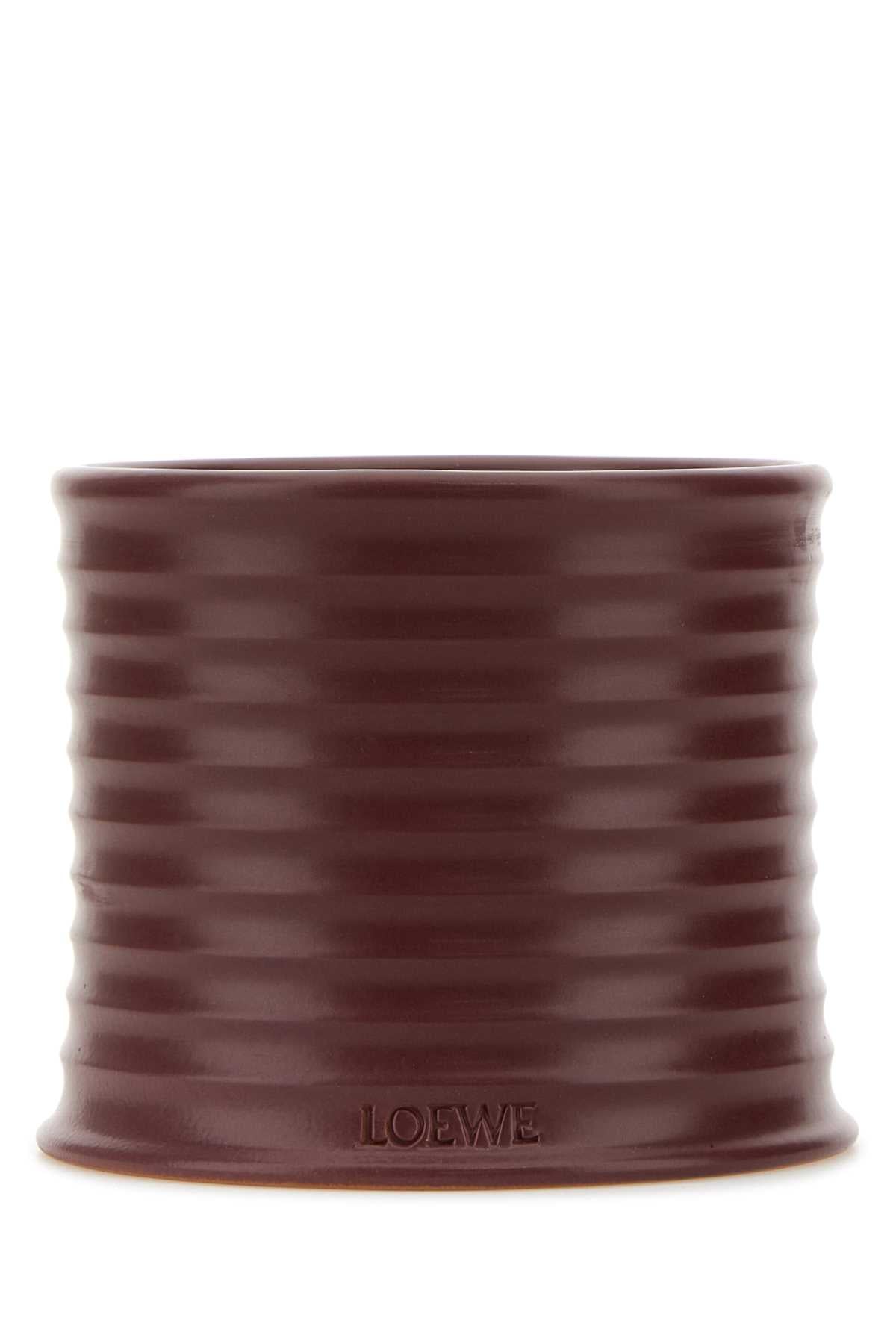 LOEWE LOEWE MEDIUM BEETROOT CANDLE For UNISEX Exterior: 100% Terracotta Olfactory family: Aromatic