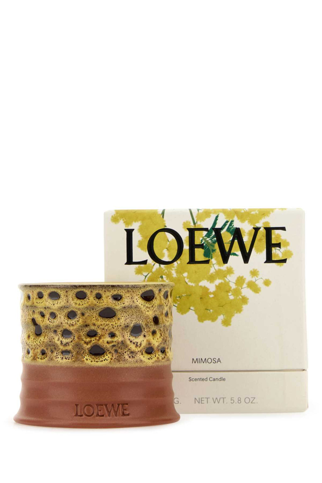 LOEWE LOEWE MIMOSA TEXTURES CANDLE S For UNISEX Exterior: 100% Terracotta Olfactory family: Floral
