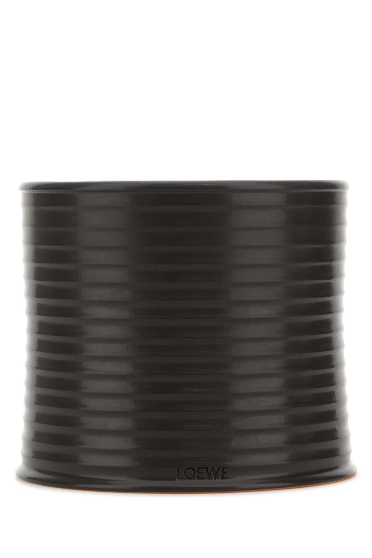 LOEWE LOEWE LARGE HAZELNUT CANDLE For UNISEX Exterior: 100% Terracotta Olfactory family: Woody