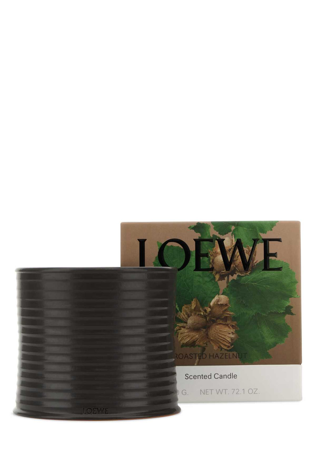 LOEWE LOEWE LARGE HAZELNUT CANDLE For UNISEX Exterior: 100% Terracotta Olfactory family: Woody