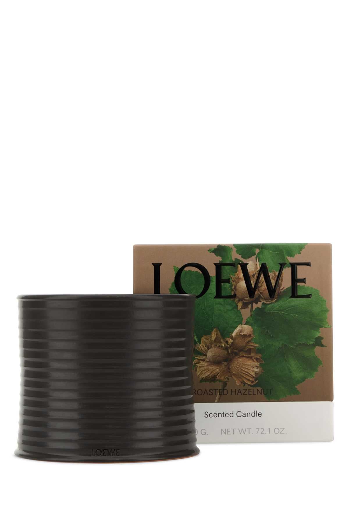 LOEWE LOEWE LARGE HAZELNUT CANDLE For UNISEX Exterior: 100% Terracotta Olfactory family: Woody