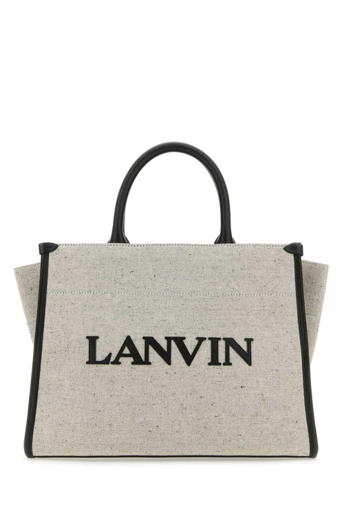 LANVIN BORSA For Women Exterior: 100% Cotton 100% Leather Lining: 100% Cotton Finishing: Silver metal