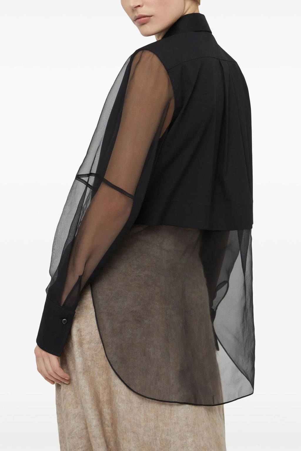 BRUNELLO CUCINELLI 'Shiny Trims' shirt For Women 72% cotton 23% polyamide 5% elastane