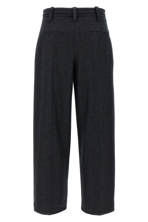 BRUNELLO CUCINELLI 'Straight Crop' pants For Women 100% virgin wool