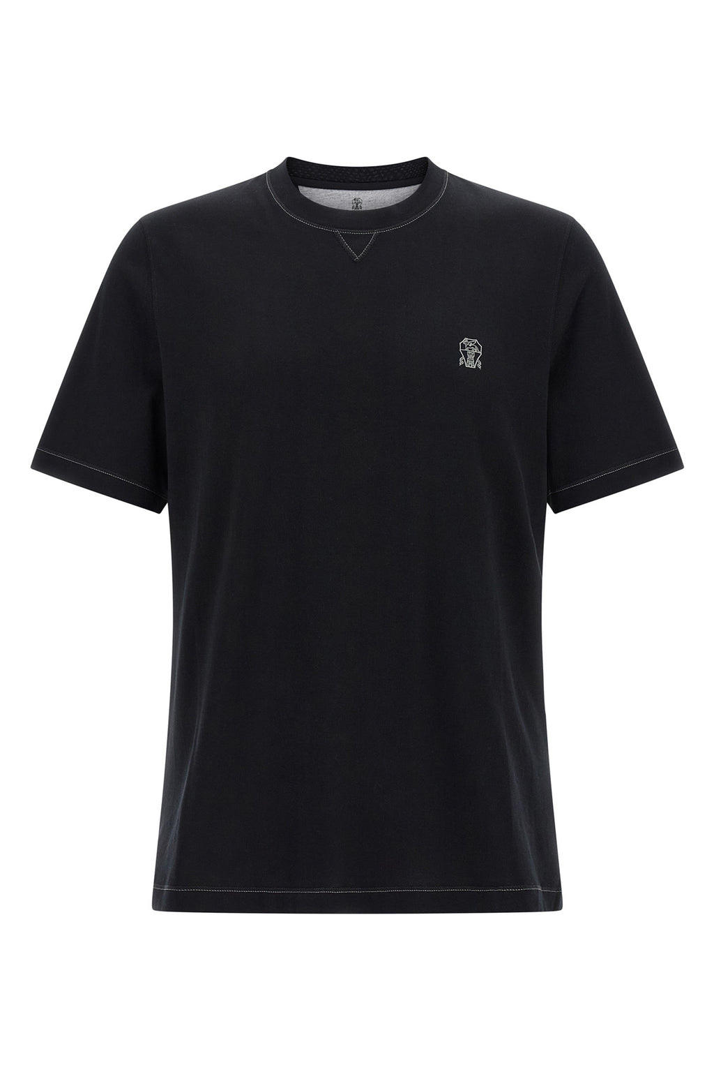 BRUNELLO CUCINELLI Logo embroidery t-shirt