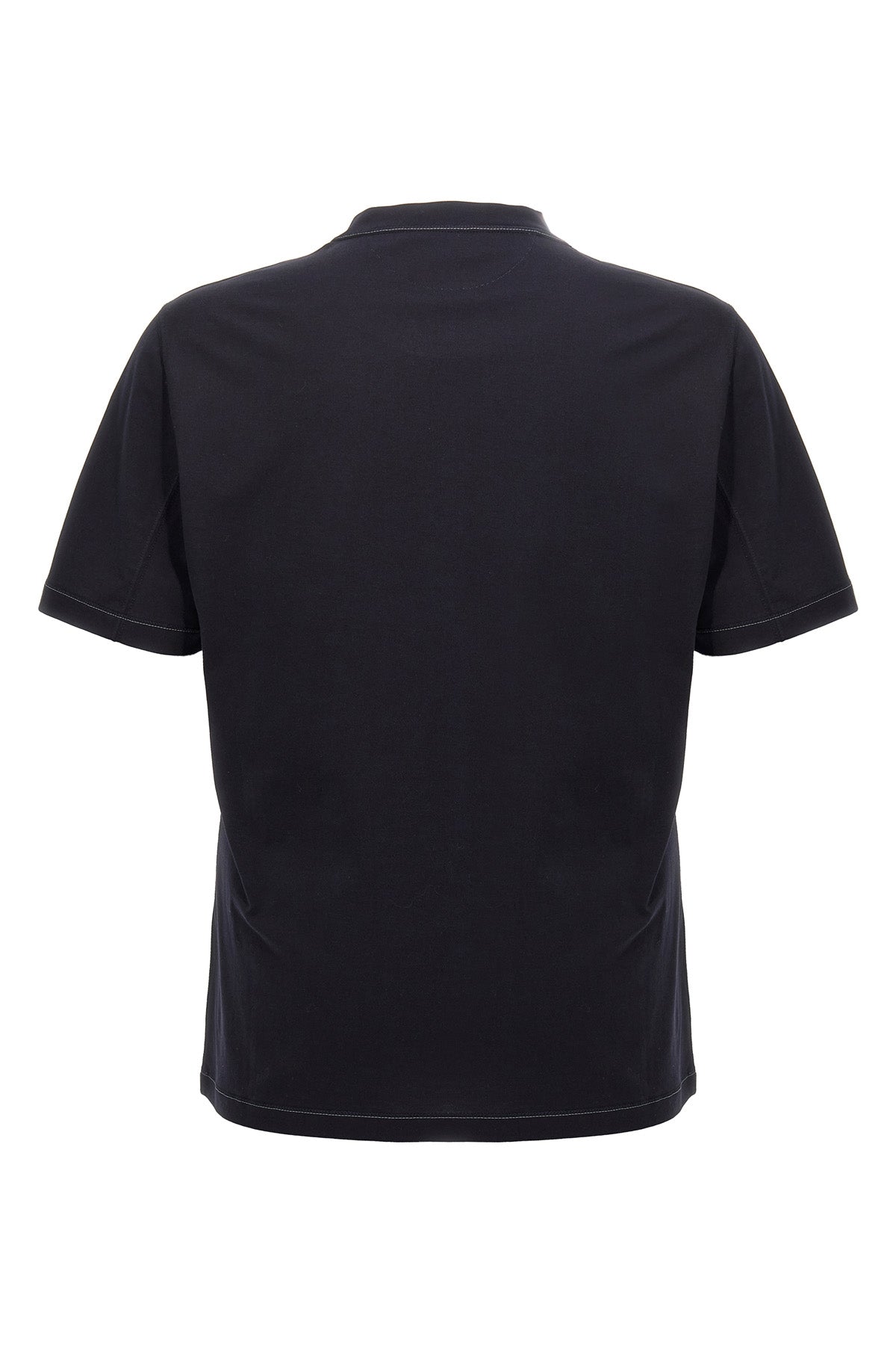 BRUNELLO CUCINELLI Logo embroidery t-shirt For Men 100% cotton