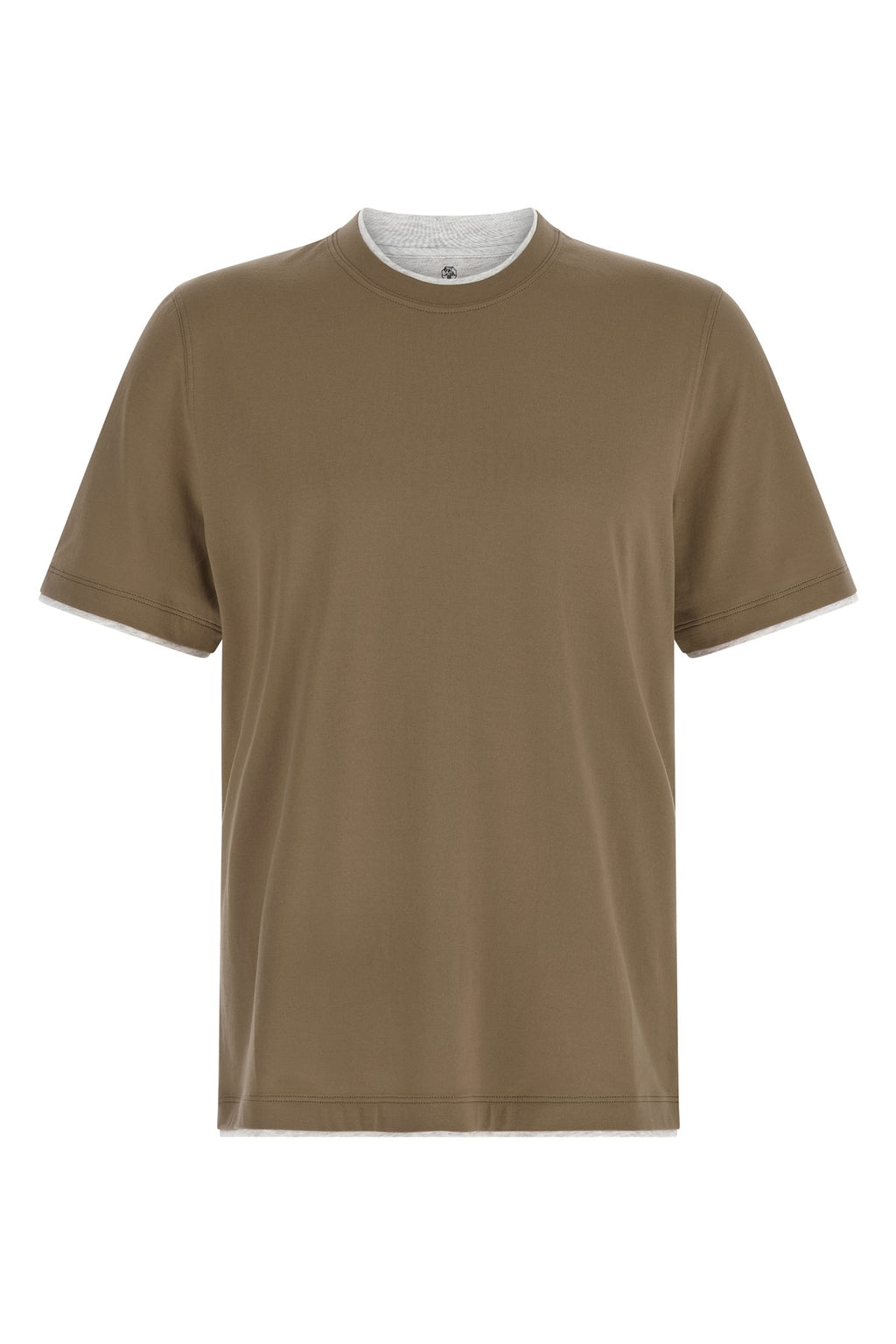 BRUNELLO CUCINELLI Double layer t-shirt For Men 100% cotton