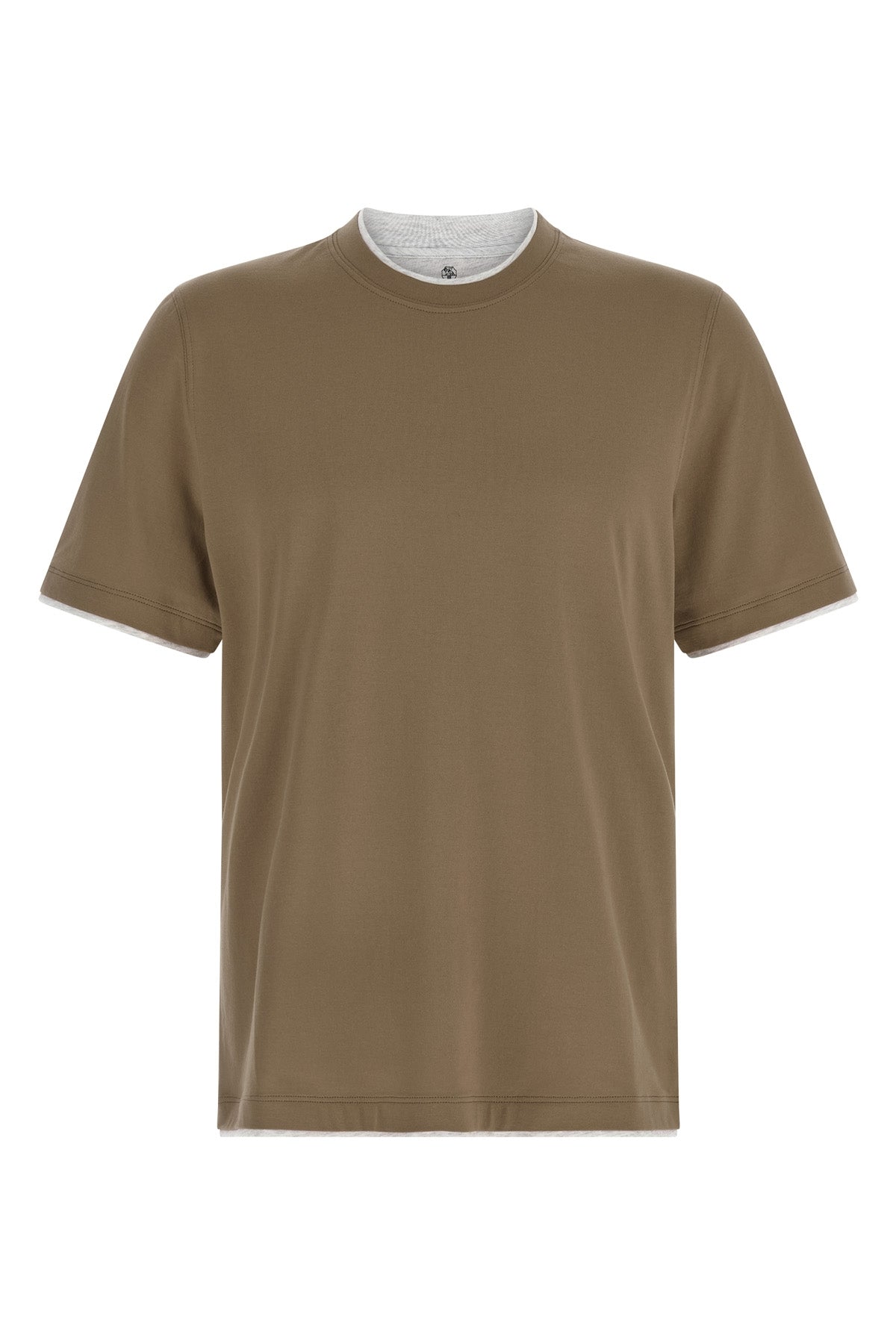 BRUNELLO CUCINELLI Double layer t-shirt
