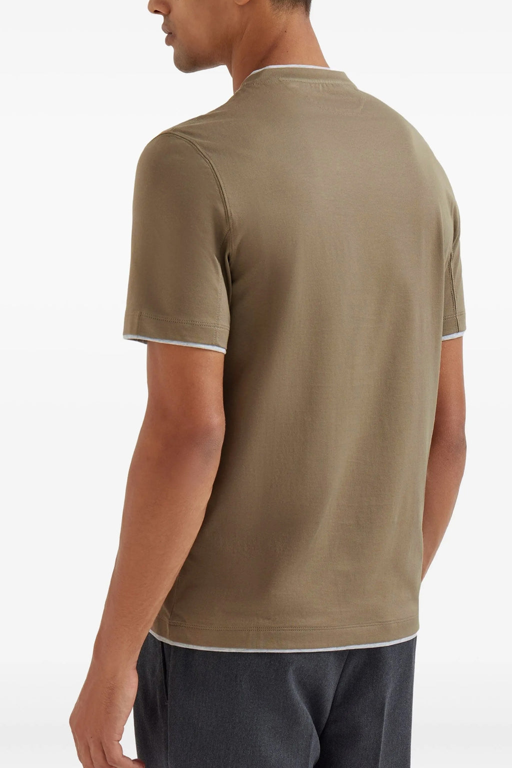 BRUNELLO CUCINELLI Double layer t-shirt For Men 100% cotton