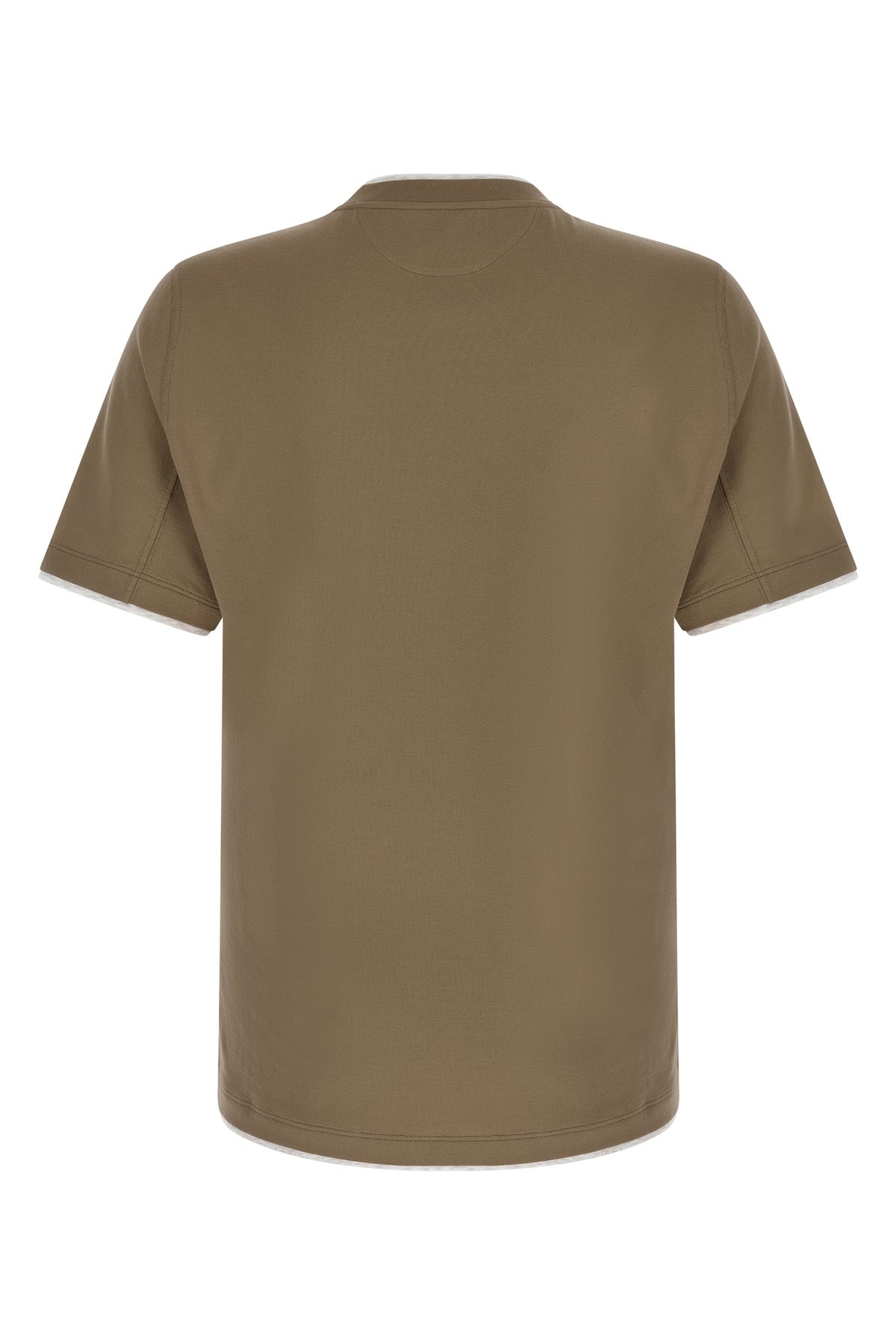 BRUNELLO CUCINELLI Double layer t-shirt