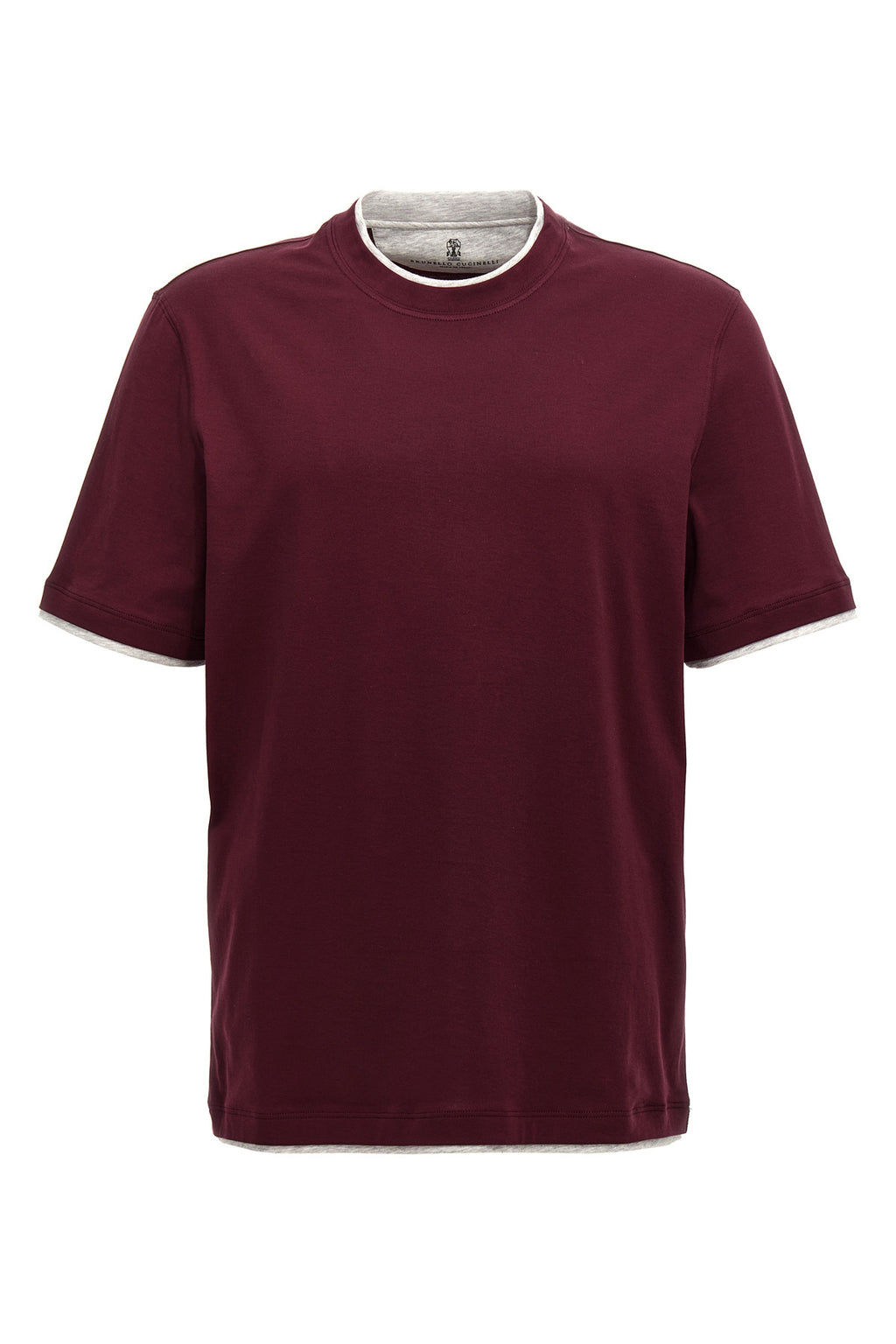 BRUNELLO CUCINELLI Double layer t-shirt