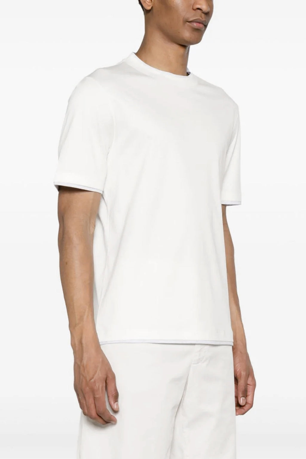 BRUNELLO CUCINELLI Double layer t-shirt For Men 100% cotton