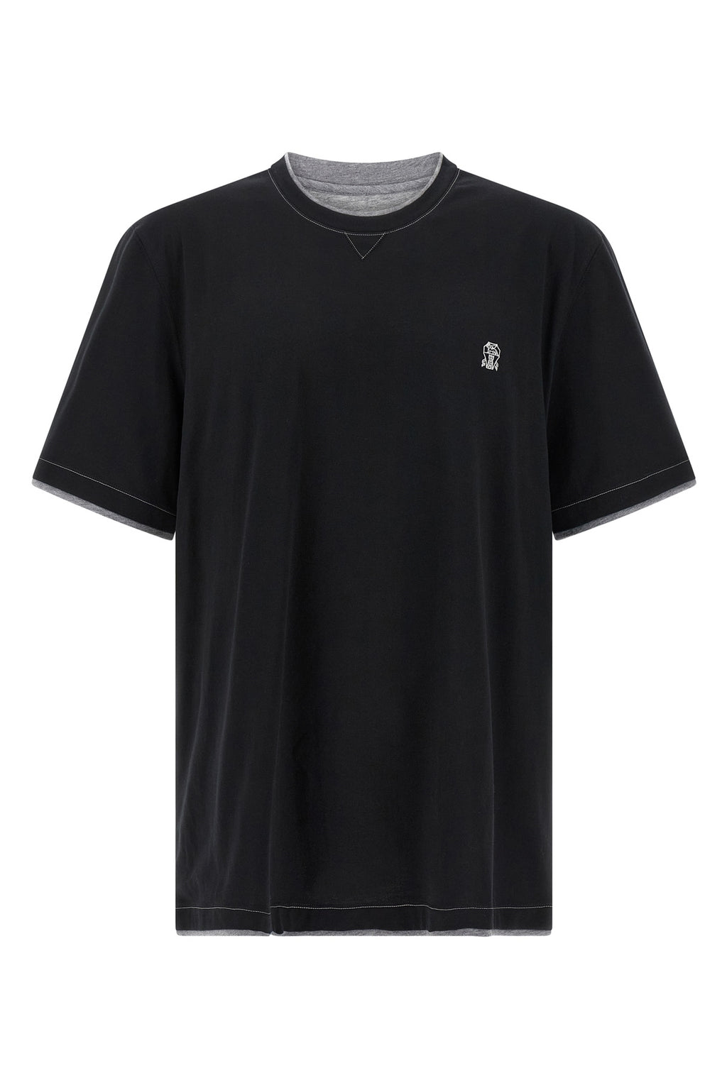 BRUNELLO CUCINELLI Double layer t-shirt