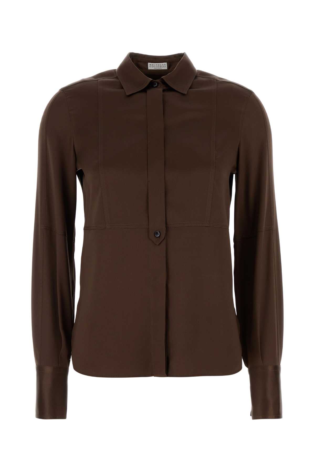 BRUNELLO CUCINELLI SHIRT For Women Exterior: 96% Silk 4% Elastane