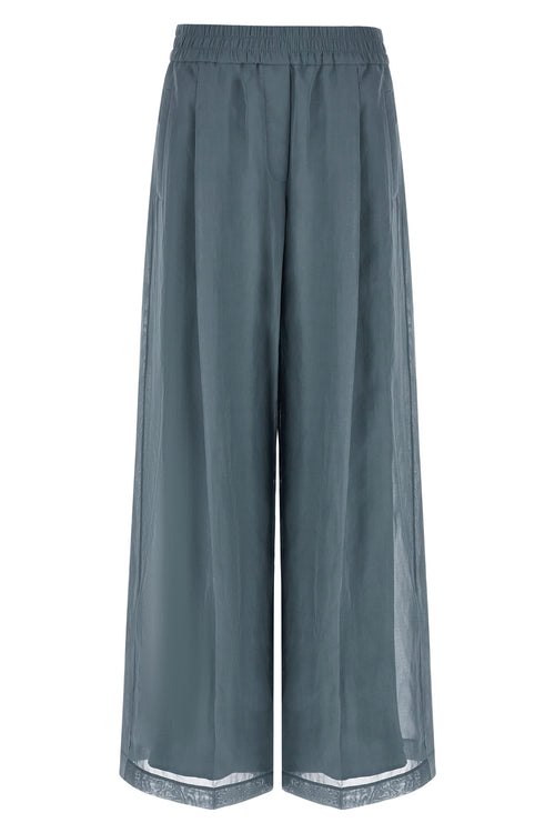 BRUNELLO CUCINELLI 'Loose Track' pants For Women 100% cotton