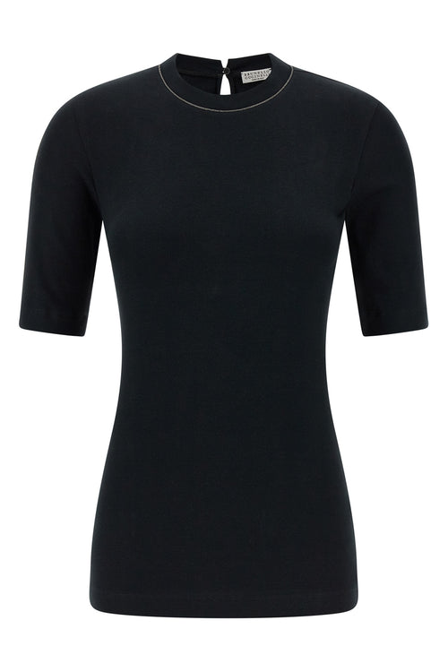 BRUNELLO CUCINELLI 'Monile' T-shirt For Women 94% cotton 6% elastane
