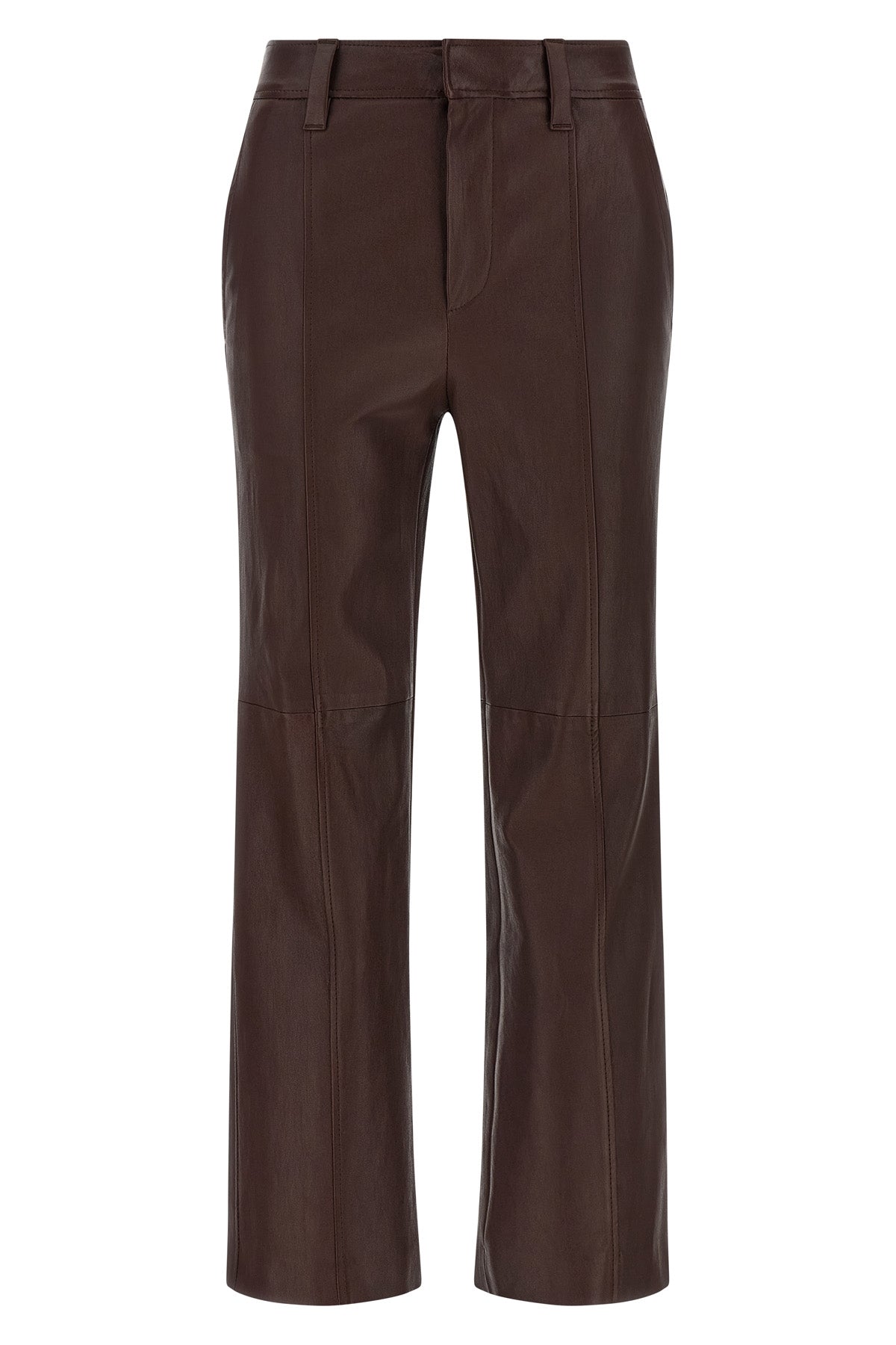 BRUNELLO CUCINELLI 'Square Cigarette' pants For Women 100% lamb leather (Ovis Aries)