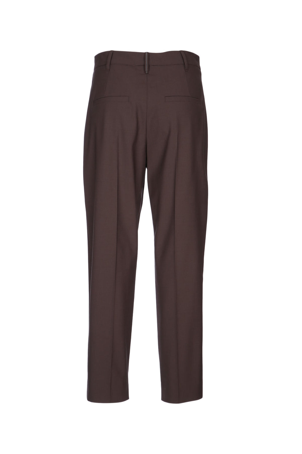 BRUNELLO CUCINELLI TROPICAL WOOL SLOUCHY PLEAT PANT For Women TROPICAL WOOL SLOUCHY PLEAT PANT