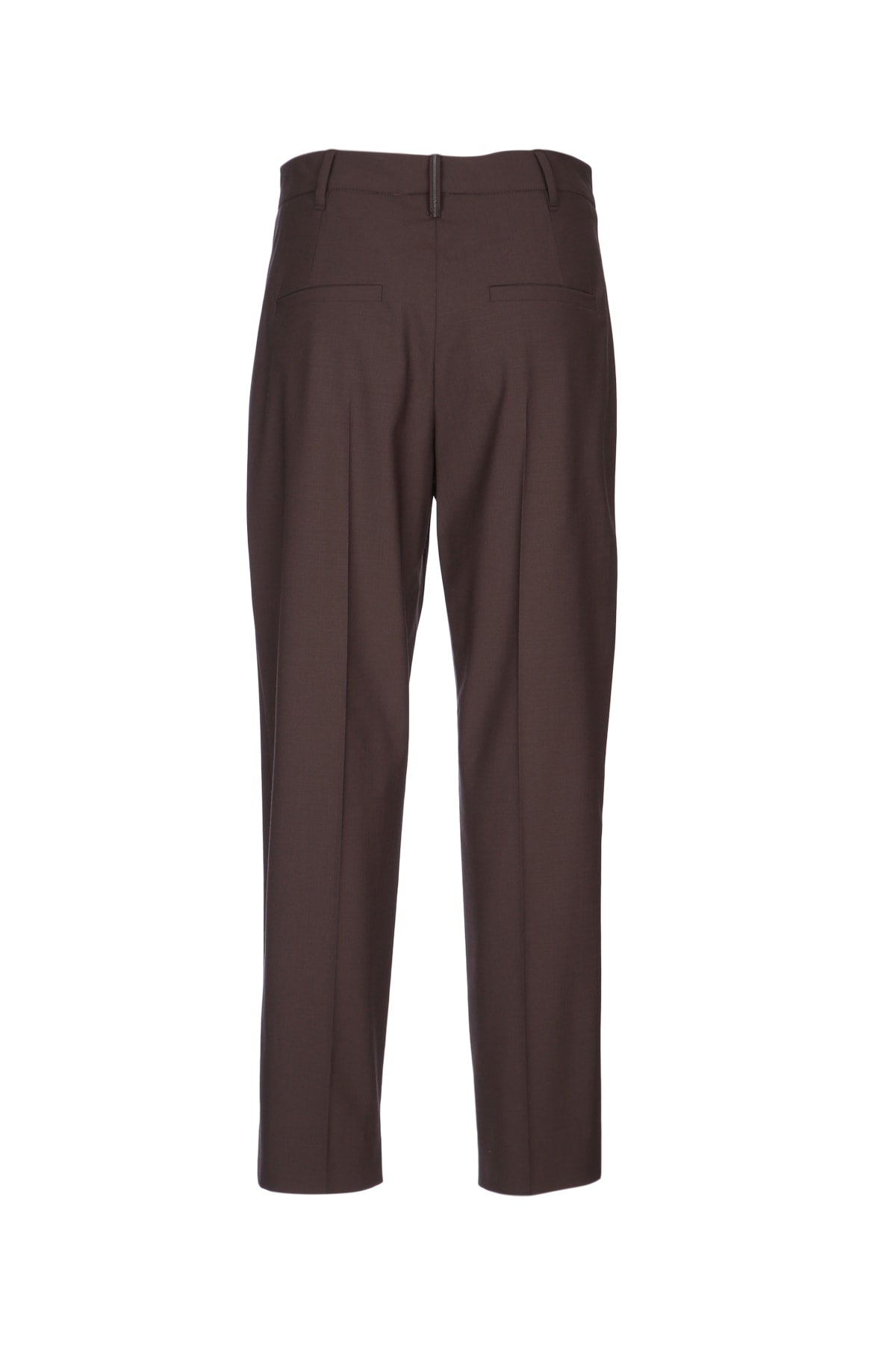 BRUNELLO CUCINELLI TROPICAL WOOL SLOUCHY PLEAT PANT For Women TROPICAL WOOL SLOUCHY PLEAT PANT
