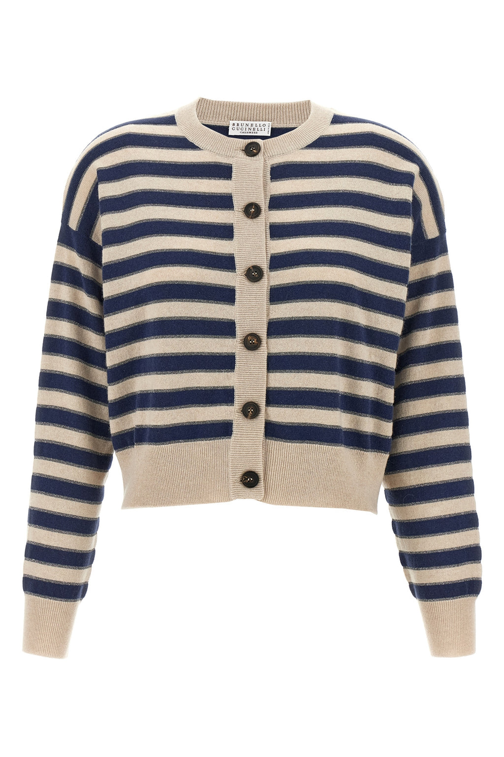 BRUNELLO CUCINELLI 'Sparkling Stripes' cardigan For Women 100% cashmere