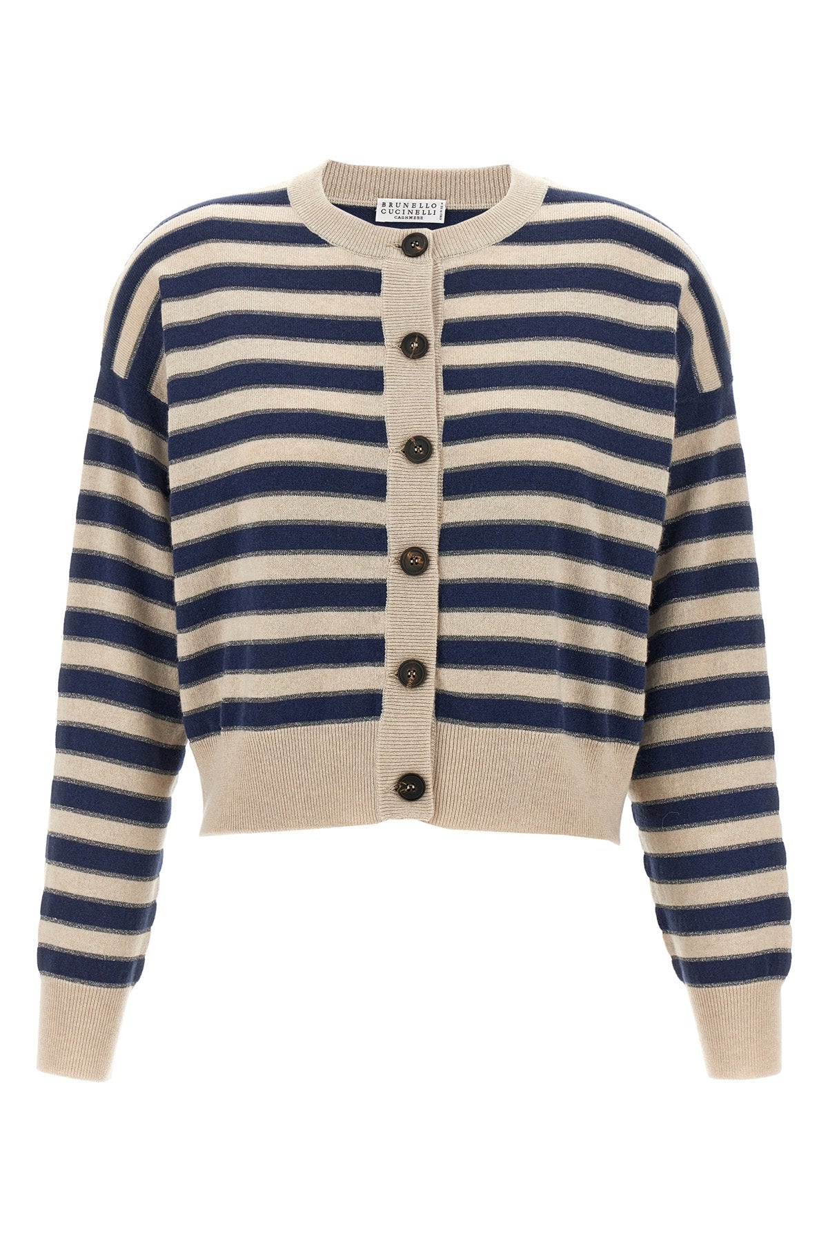 BRUNELLO CUCINELLI 'Sparkling Stripes' cardigan For Women 100% cashmere
