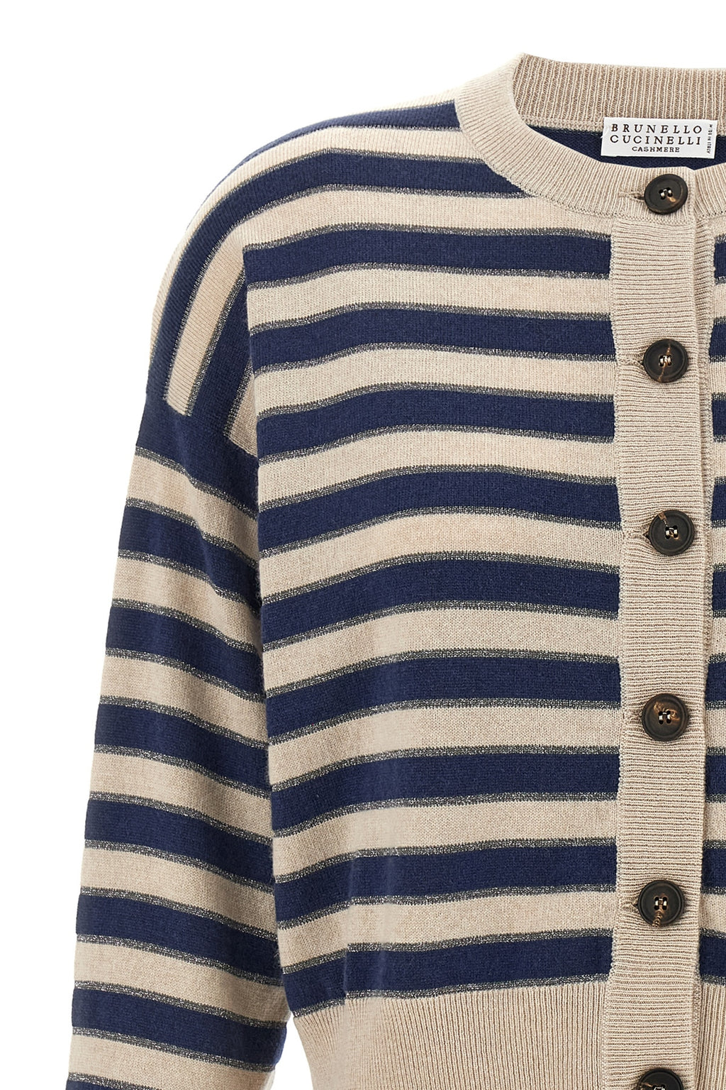 BRUNELLO CUCINELLI 'Sparkling Stripes' cardigan For Women 100% cashmere