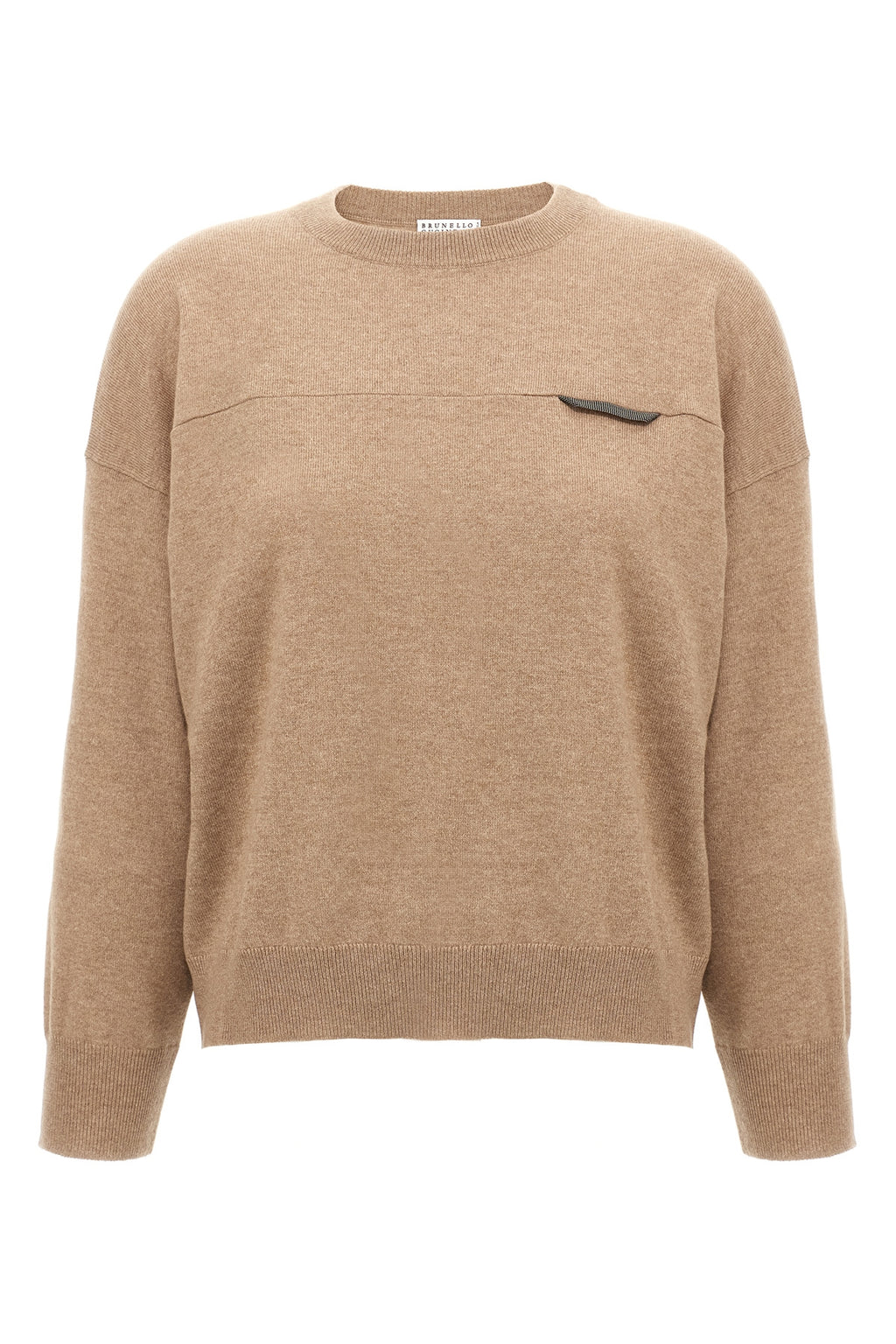 BRUNELLO CUCINELLI Monile crop sweater For Women 100% cashmere
