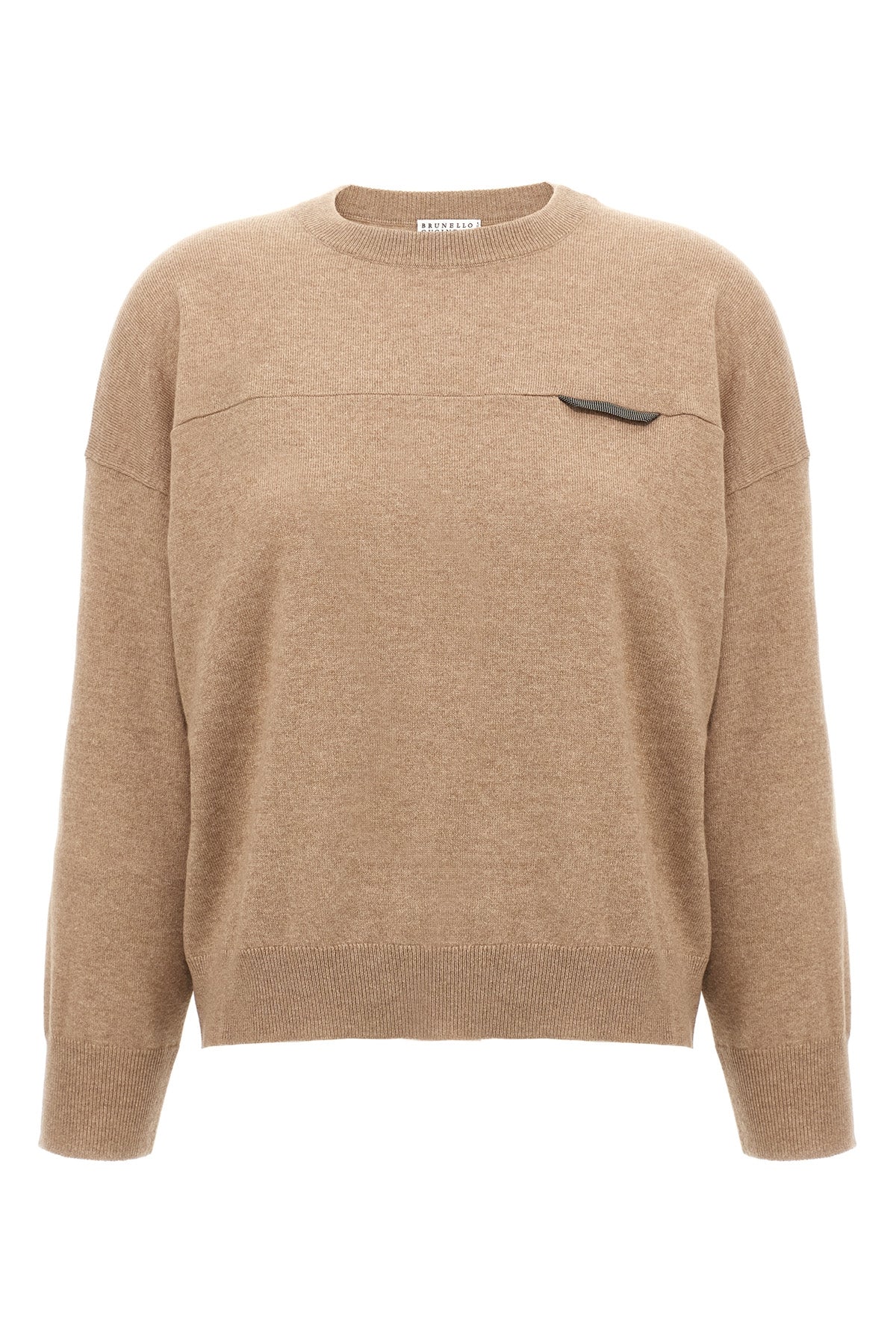 BRUNELLO CUCINELLI Monile crop sweater For Women 100% cashmere