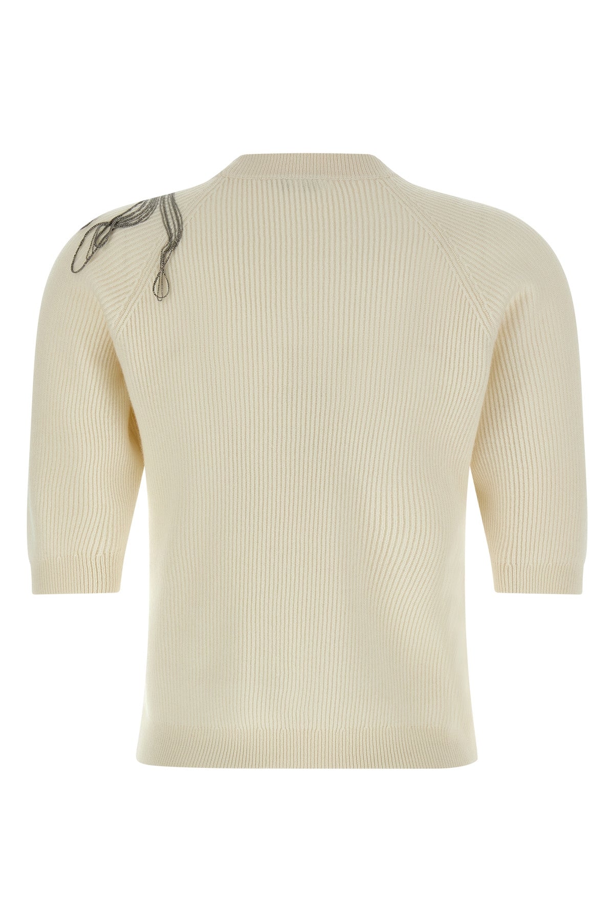 BRUNELLO CUCINELLI 'Shiny Flower Embroidery' sweater For Women 100% cashmere