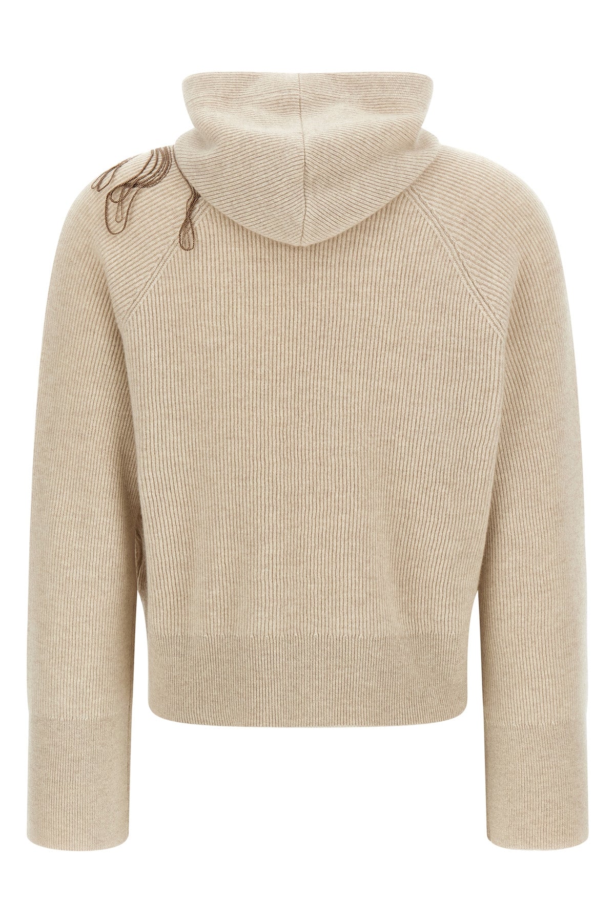 BRUNELLO CUCINELLI 'Shiny Flower Embroidery' sweater For Women 100% cashmere