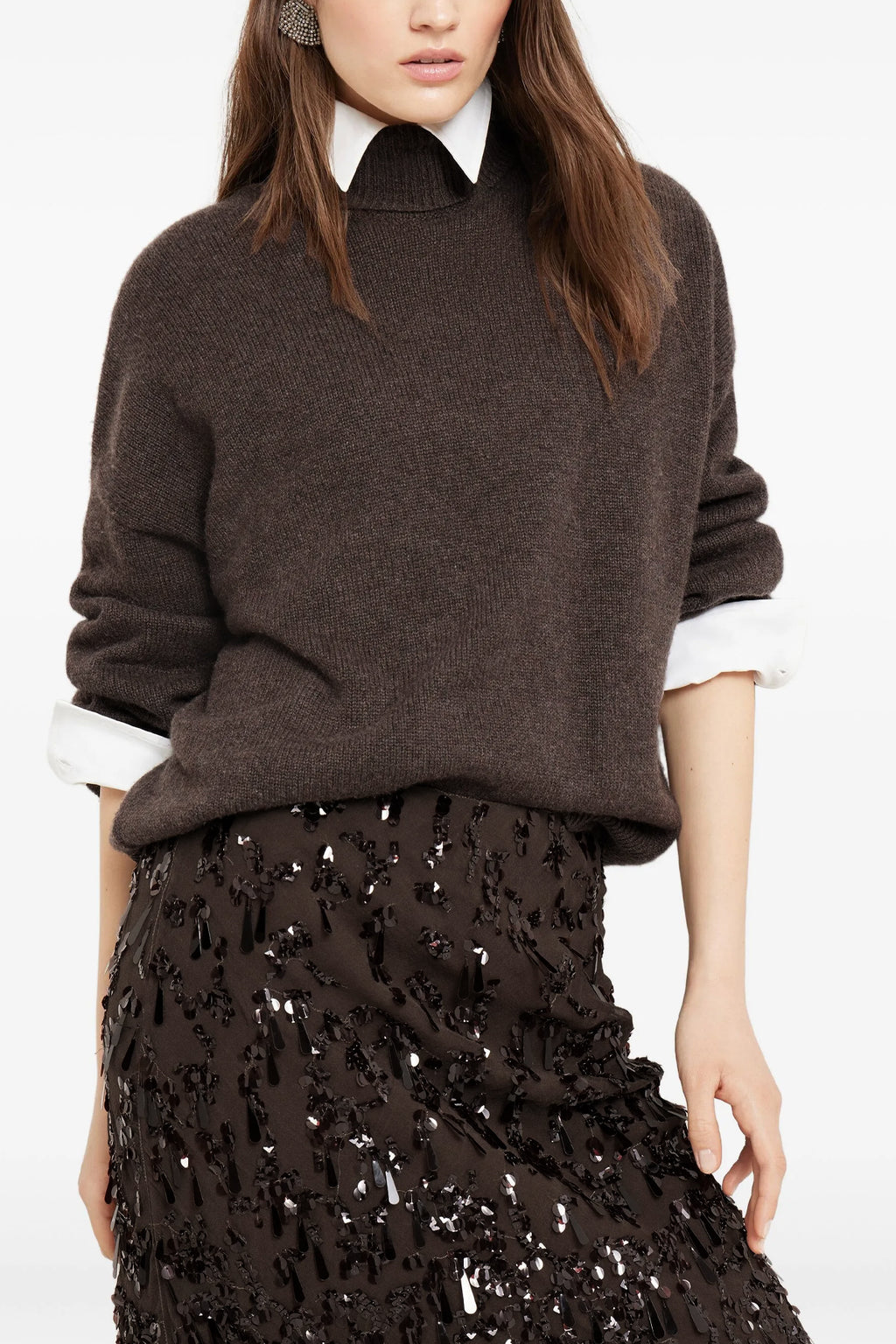 BRUNELLO CUCINELLI High neck sweater For Women 100% cashmere