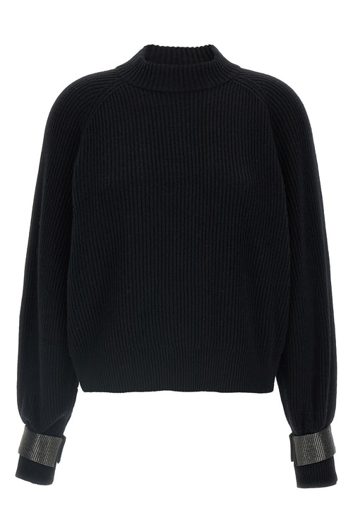 BRUNELLO CUCINELLI 'Monile' cuffs sweater For Women 100% cashmere