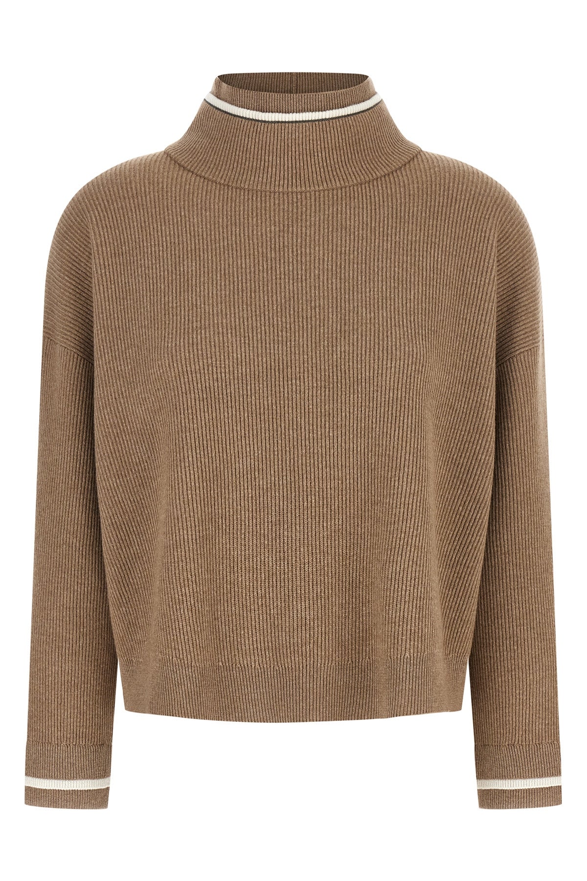 BRUNELLO CUCINELLI Double layer sweater For Women 60% wv, 30% ws, 10% se