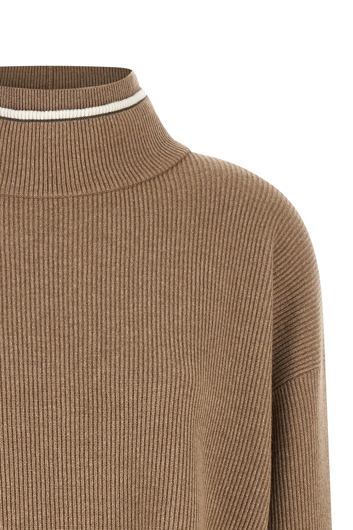 BRUNELLO CUCINELLI Double layer sweater For Women 60% wv, 30% ws, 10% se