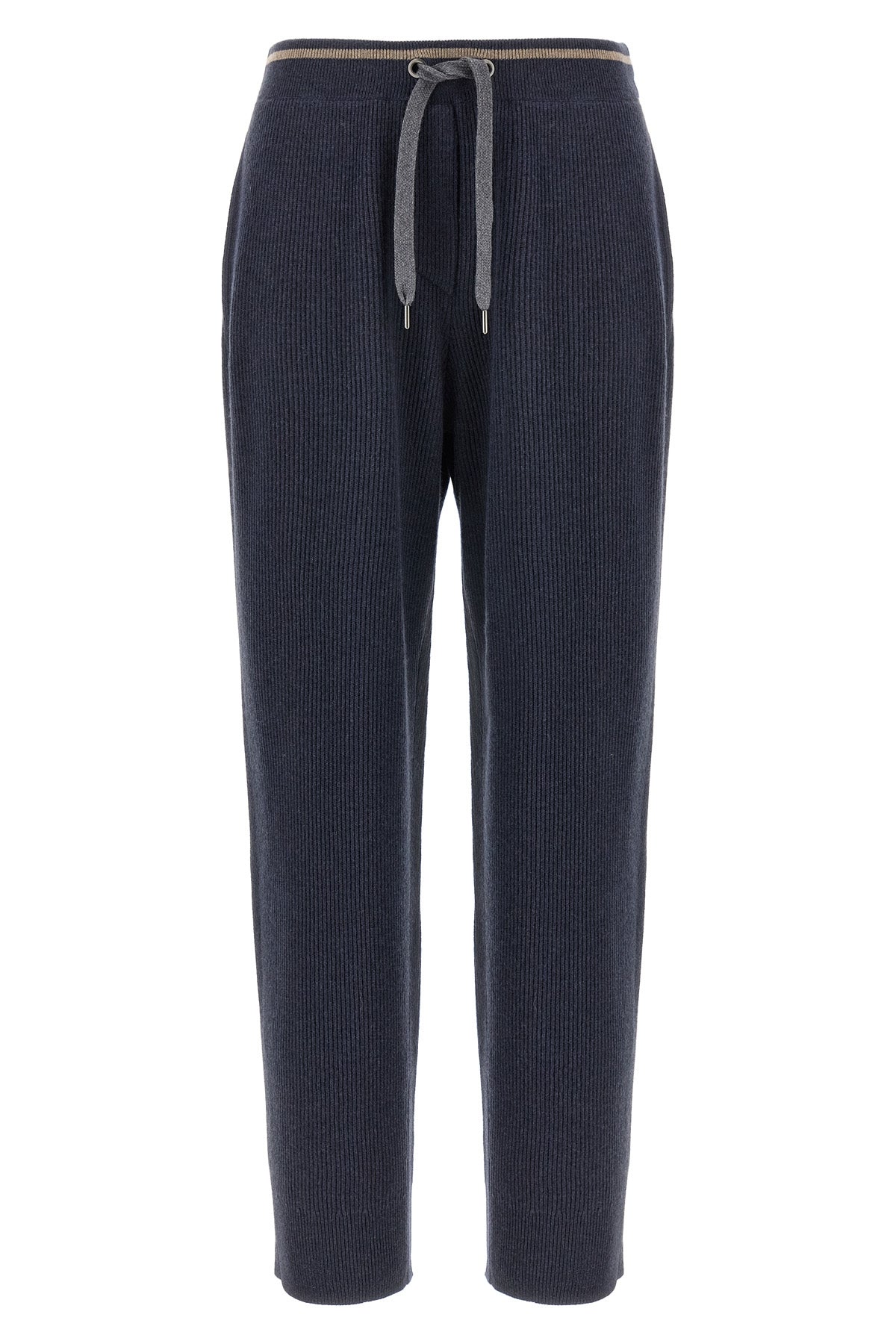 BRUNELLO CUCINELLI English ribbed trousers For Women 60% wv, 30% ws, 10% se