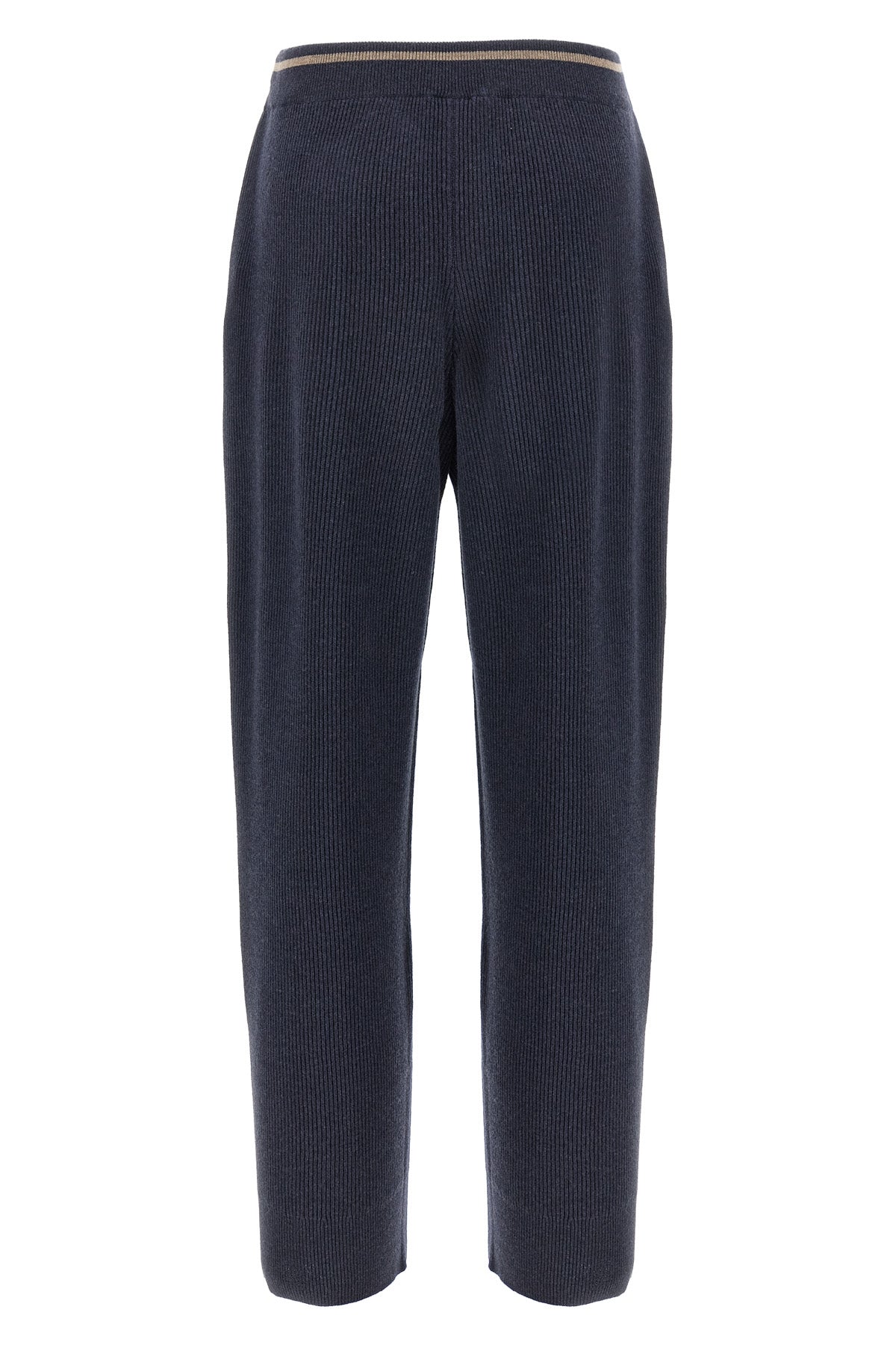 BRUNELLO CUCINELLI English ribbed trousers For Women 60% wv, 30% ws, 10% se