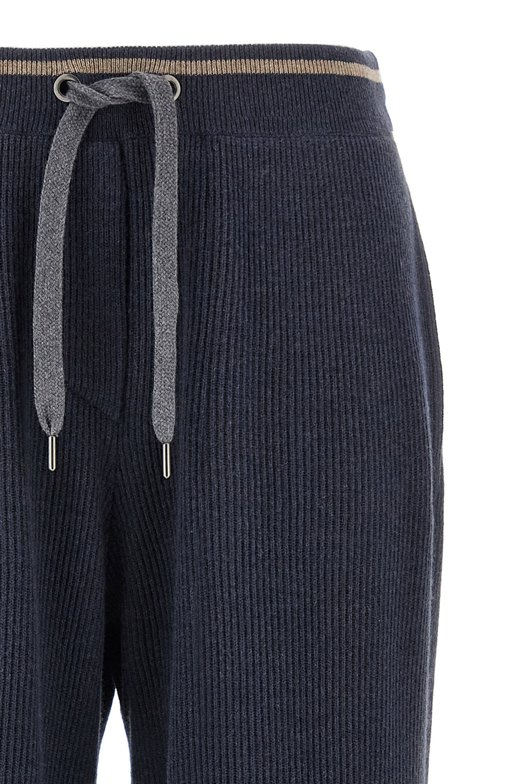 BRUNELLO CUCINELLI English ribbed trousers For Women 60% wv, 30% ws, 10% se