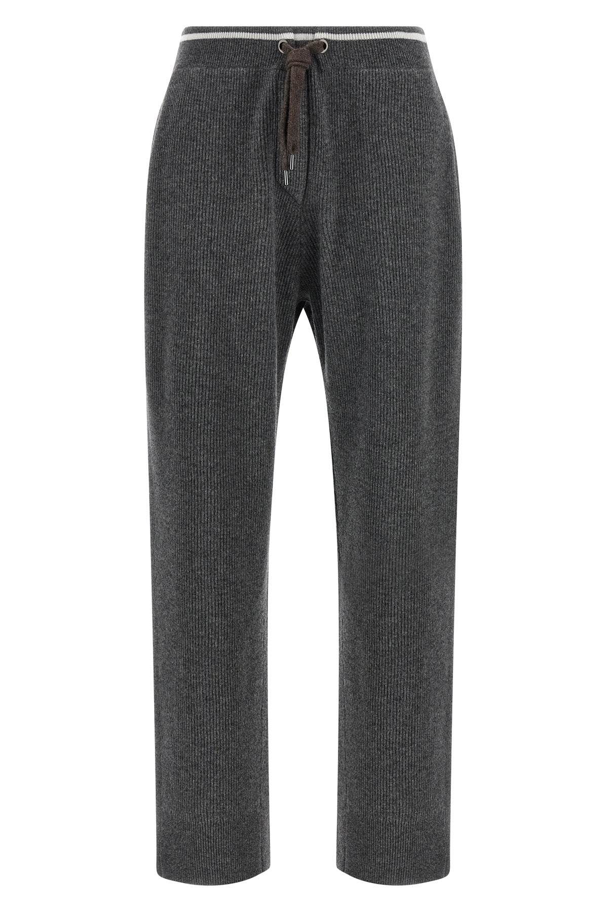 BRUNELLO CUCINELLI English ribbed trousers For Women 60% wv, 30% ws, 10% se