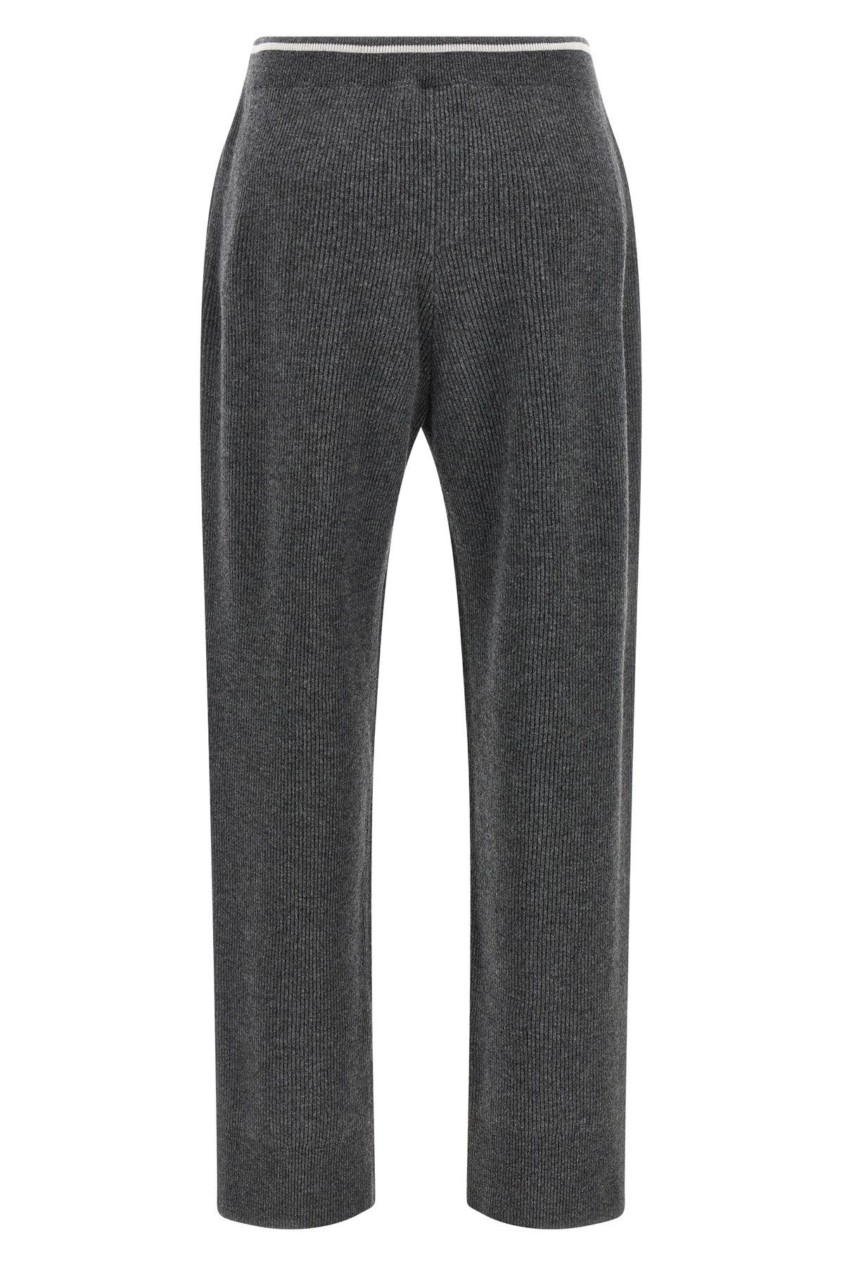 BRUNELLO CUCINELLI English ribbed trousers For Women 60% wv, 30% ws, 10% se