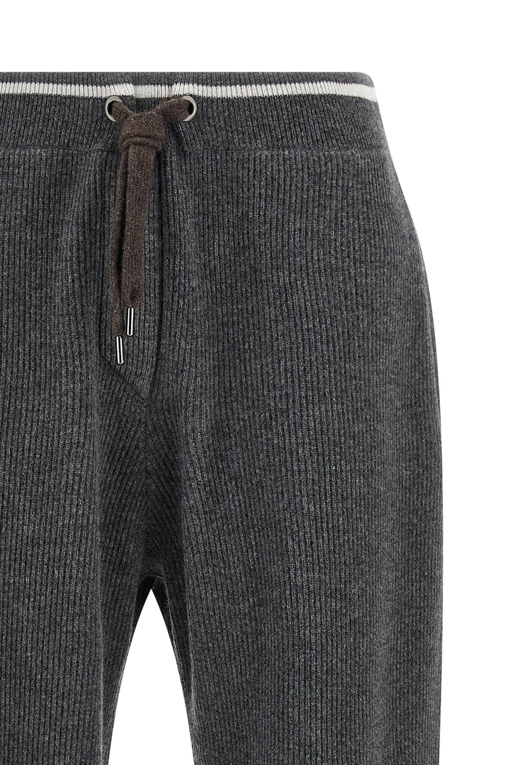 BRUNELLO CUCINELLI English ribbed trousers For Women 60% wv, 30% ws, 10% se