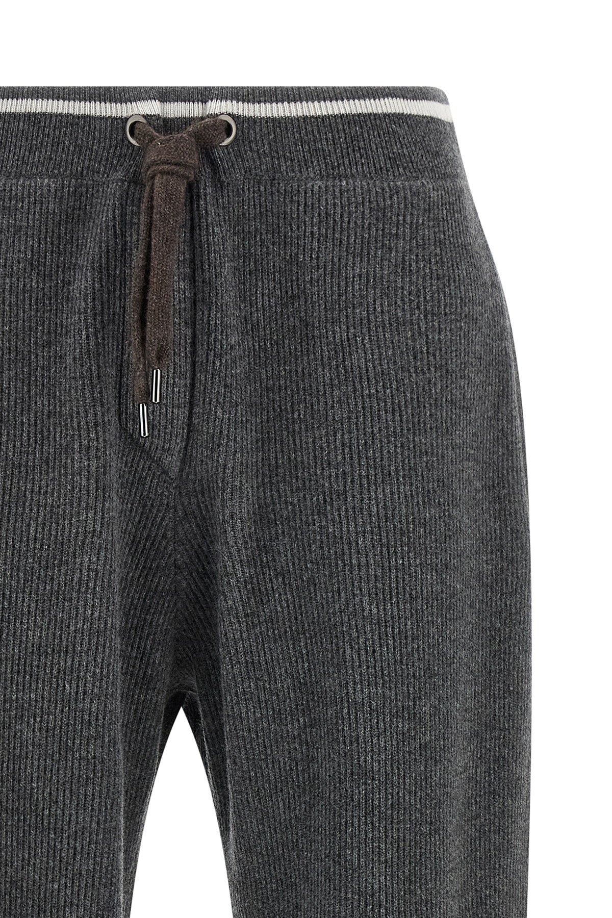BRUNELLO CUCINELLI English ribbed trousers For Women 60% wv, 30% ws, 10% se