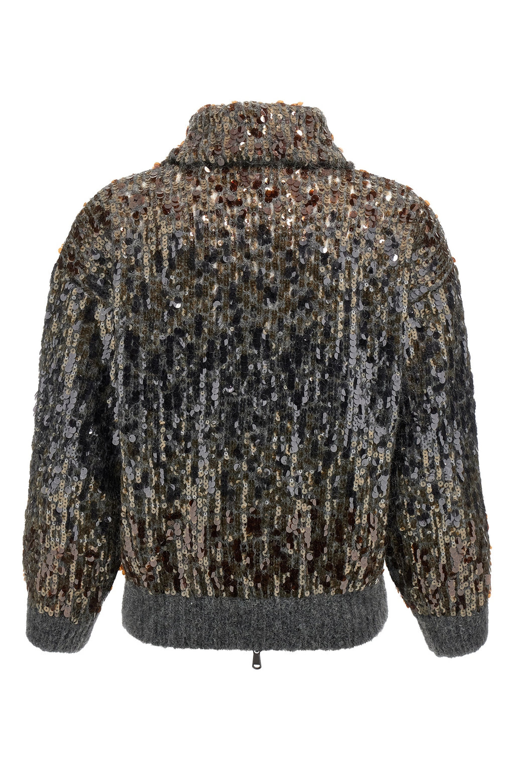 BRUNELLO CUCINELLI 'Dazzling Dégradé Embroidery' cardigan For Women 81% mohair wool 11% polyamide 8% wool