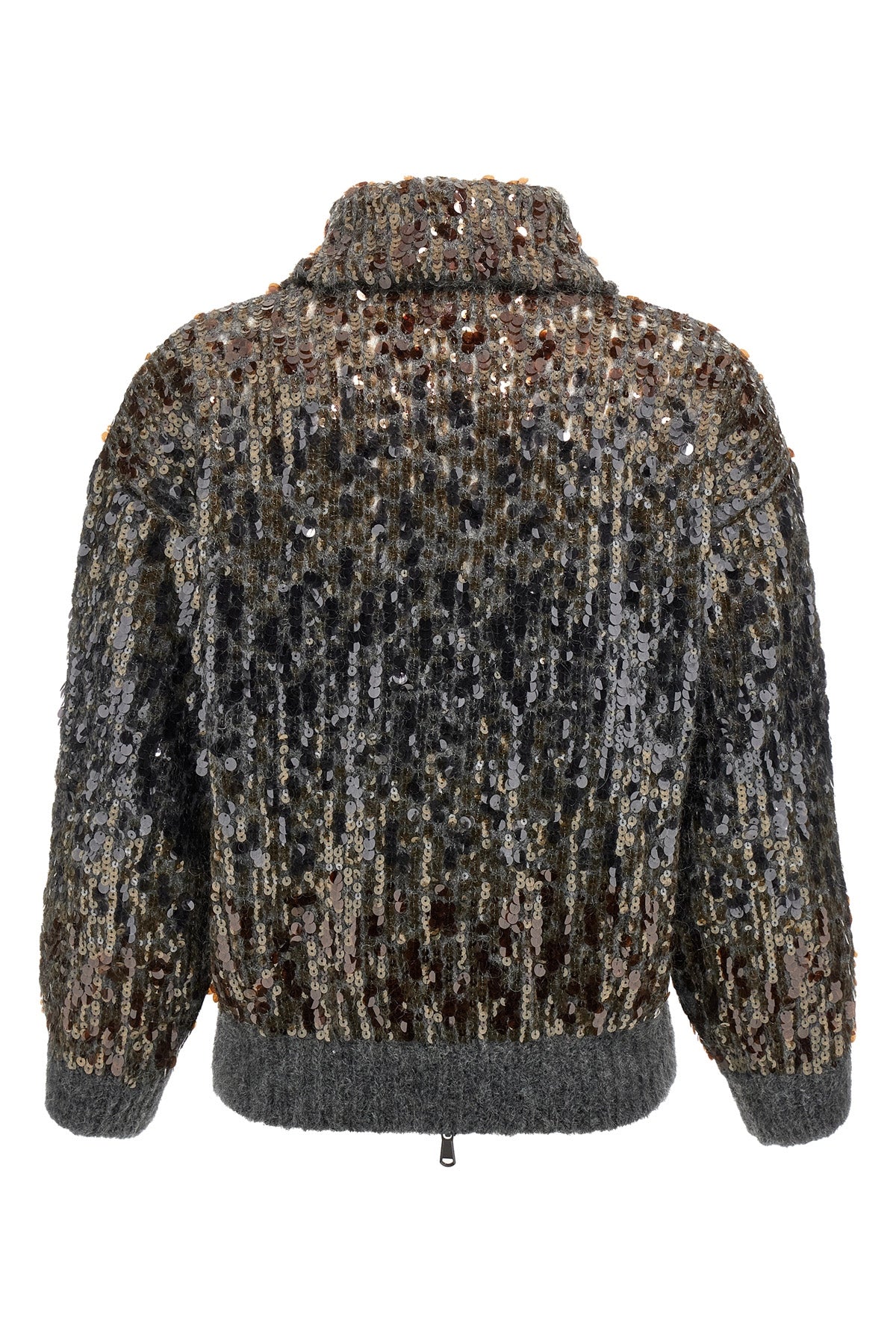 BRUNELLO CUCINELLI 'Dazzling Dégradé Embroidery' cardigan For Women 81% mohair wool 11% polyamide 8% wool