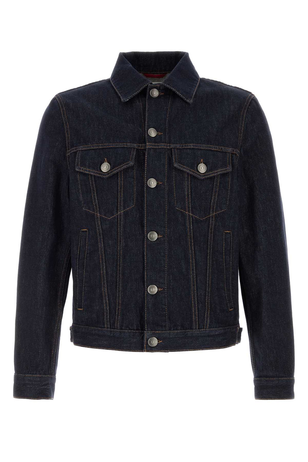 BRUNELLO CUCINELLI DENIM JACKET For Men Exterior: 100% Cotton