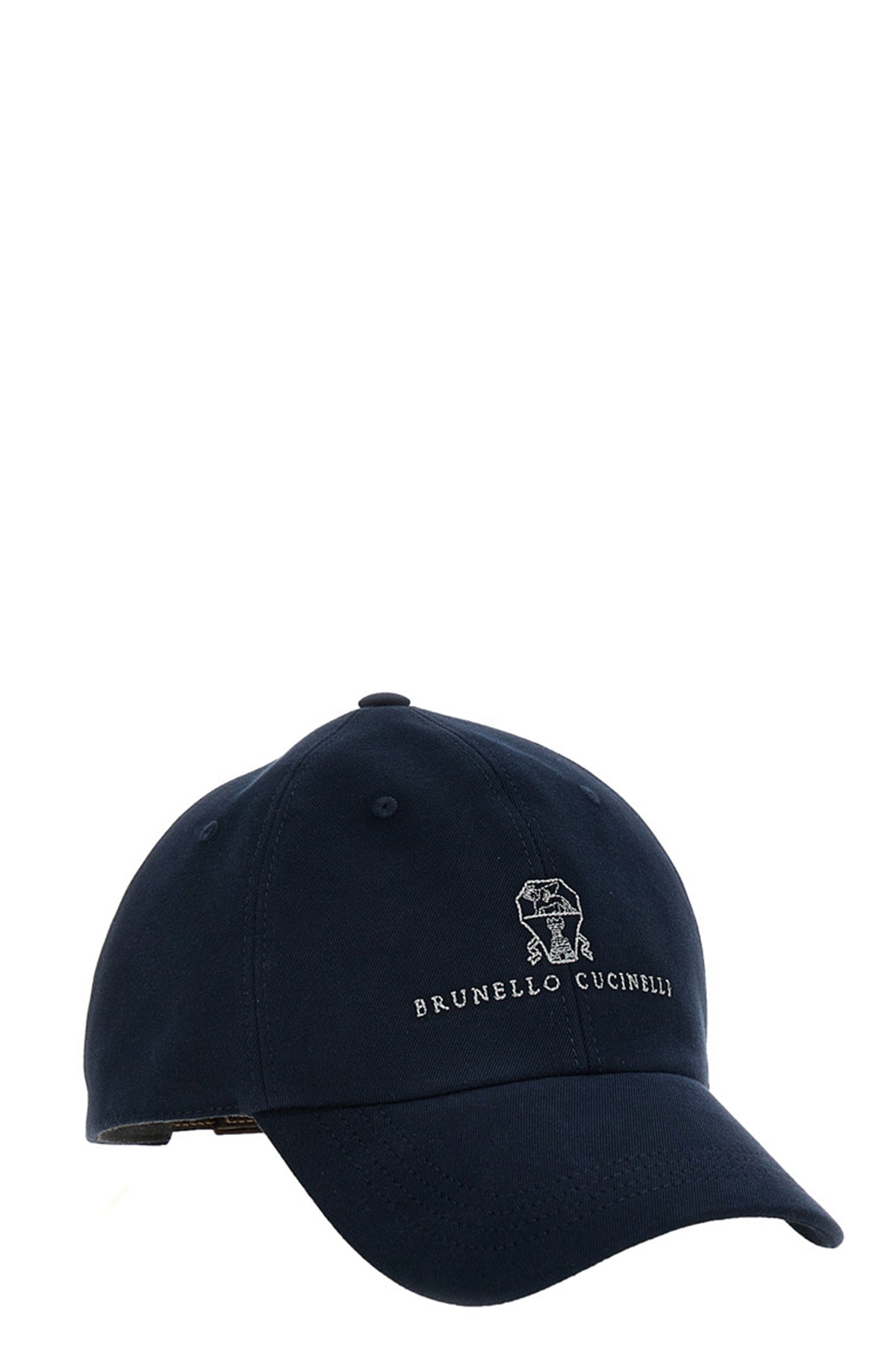 BRUNELLO CUCINELLI Logo embroidery baseball cap For Men 100% cotton