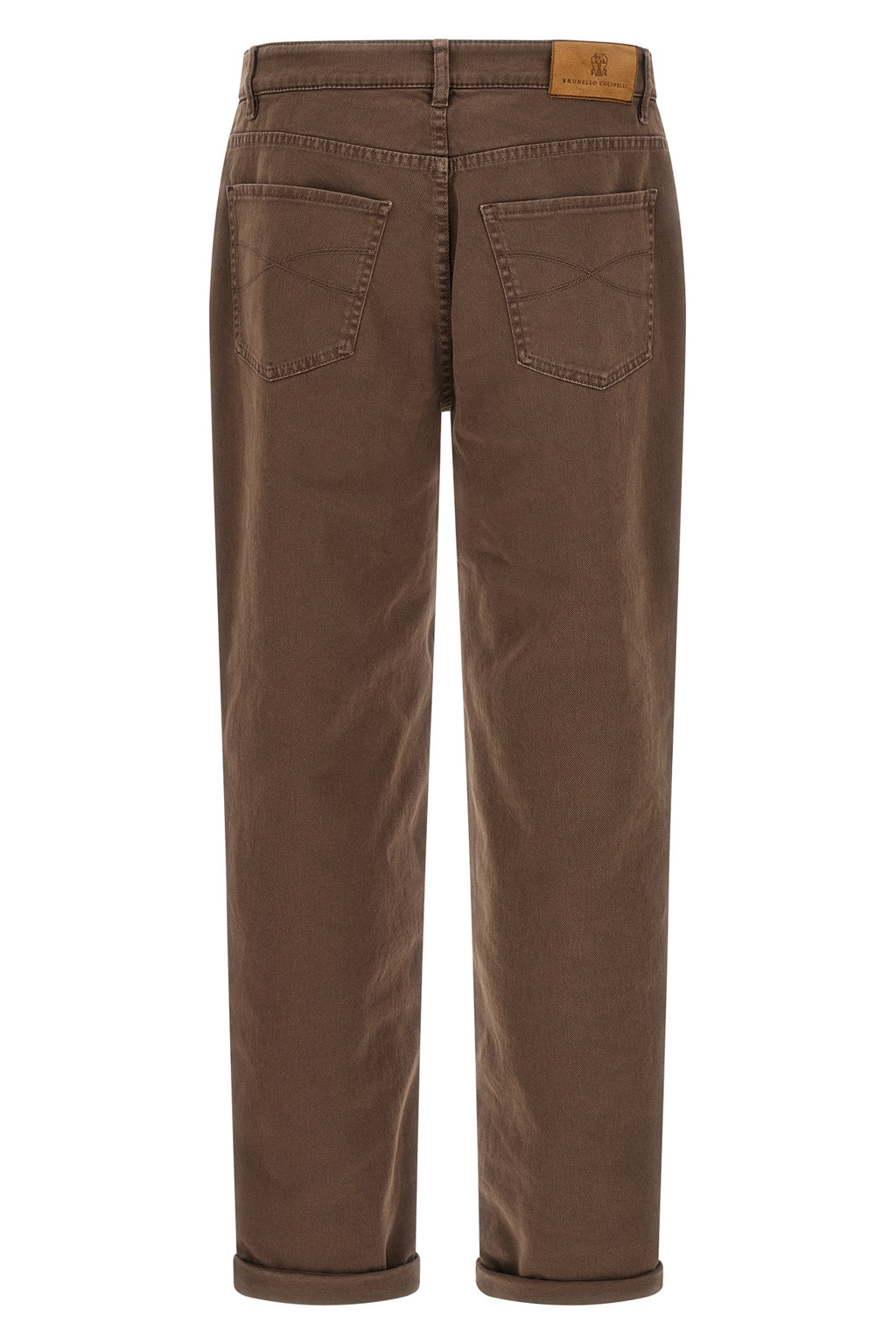 BRUNELLO CUCINELLI Garment-dyed jeans For Men 99% cotton, 1% elastane