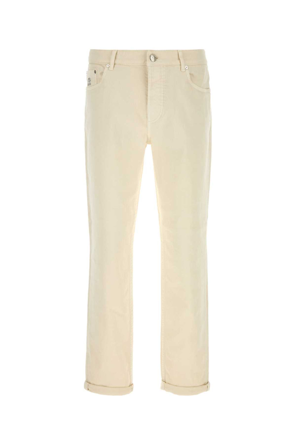 BRUNELLO CUCINELLI DYED DENIM PANTS For Men Exterior: 99% Cotton 1% Elastane
