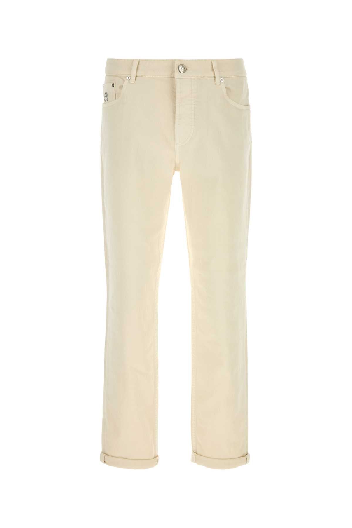 BRUNELLO CUCINELLI DYED DENIM PANTS For Men Exterior: 99% Cotton 1% Elastane