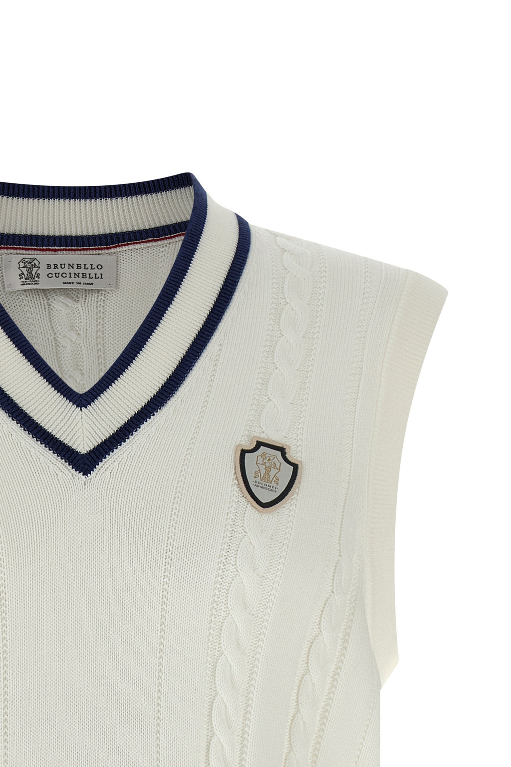 BRUNELLO CUCINELLI Cotton braided vest